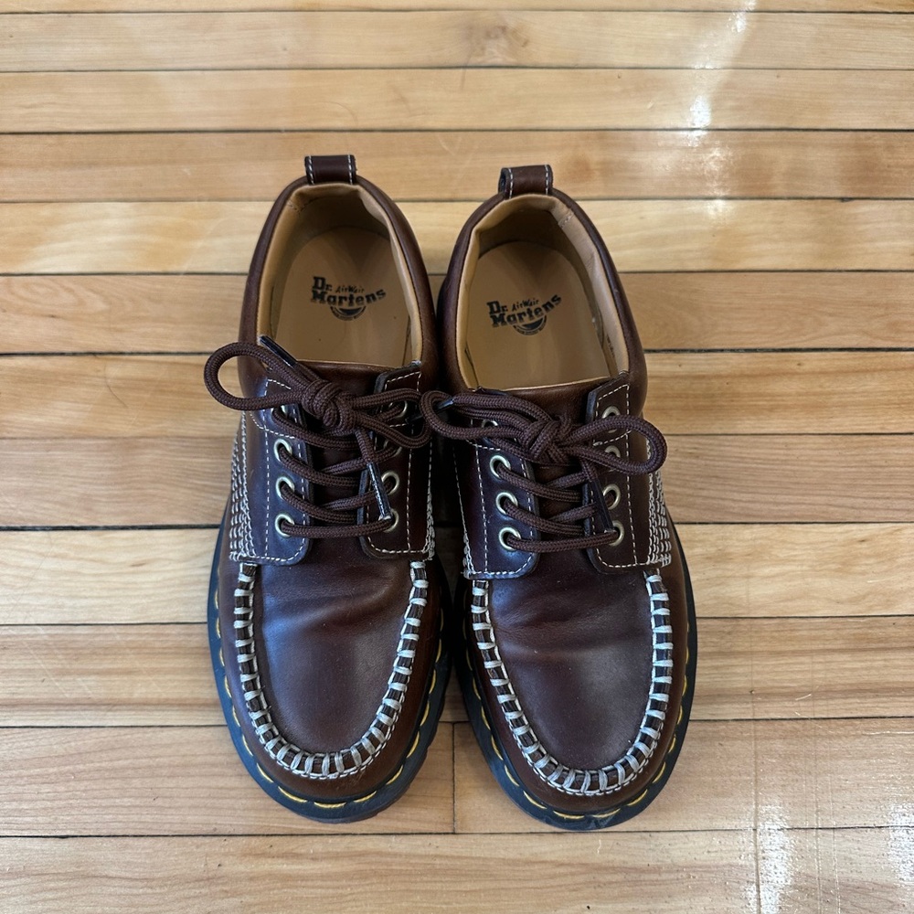 Dr. Martens Lowell Brown Leather Shoes